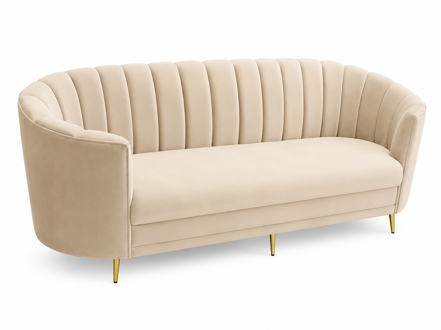 Royal Crescent Velvet Sofa