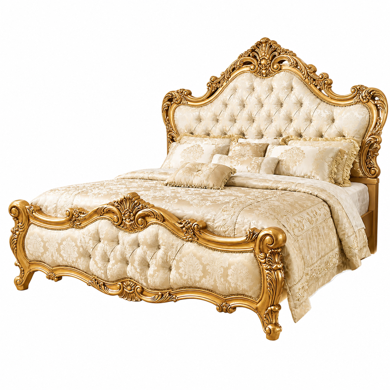 Luxury Wooden Double Bed King Size