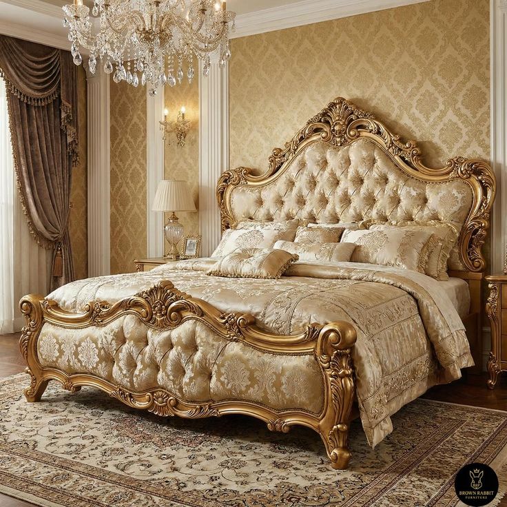 Luxury Wooden Double Bed King Size