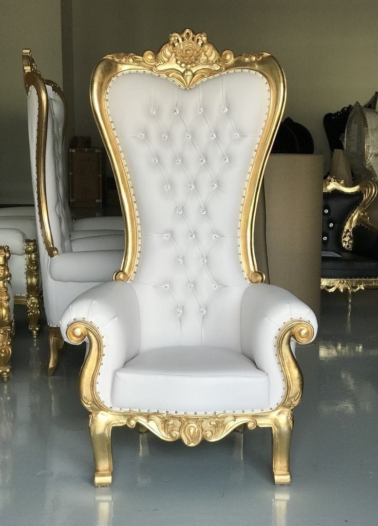 Wooden High Back Chair