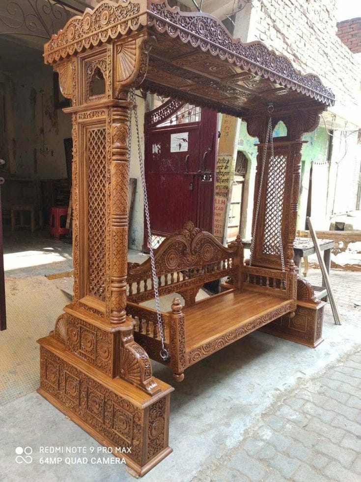 Wooden Swing Jhula